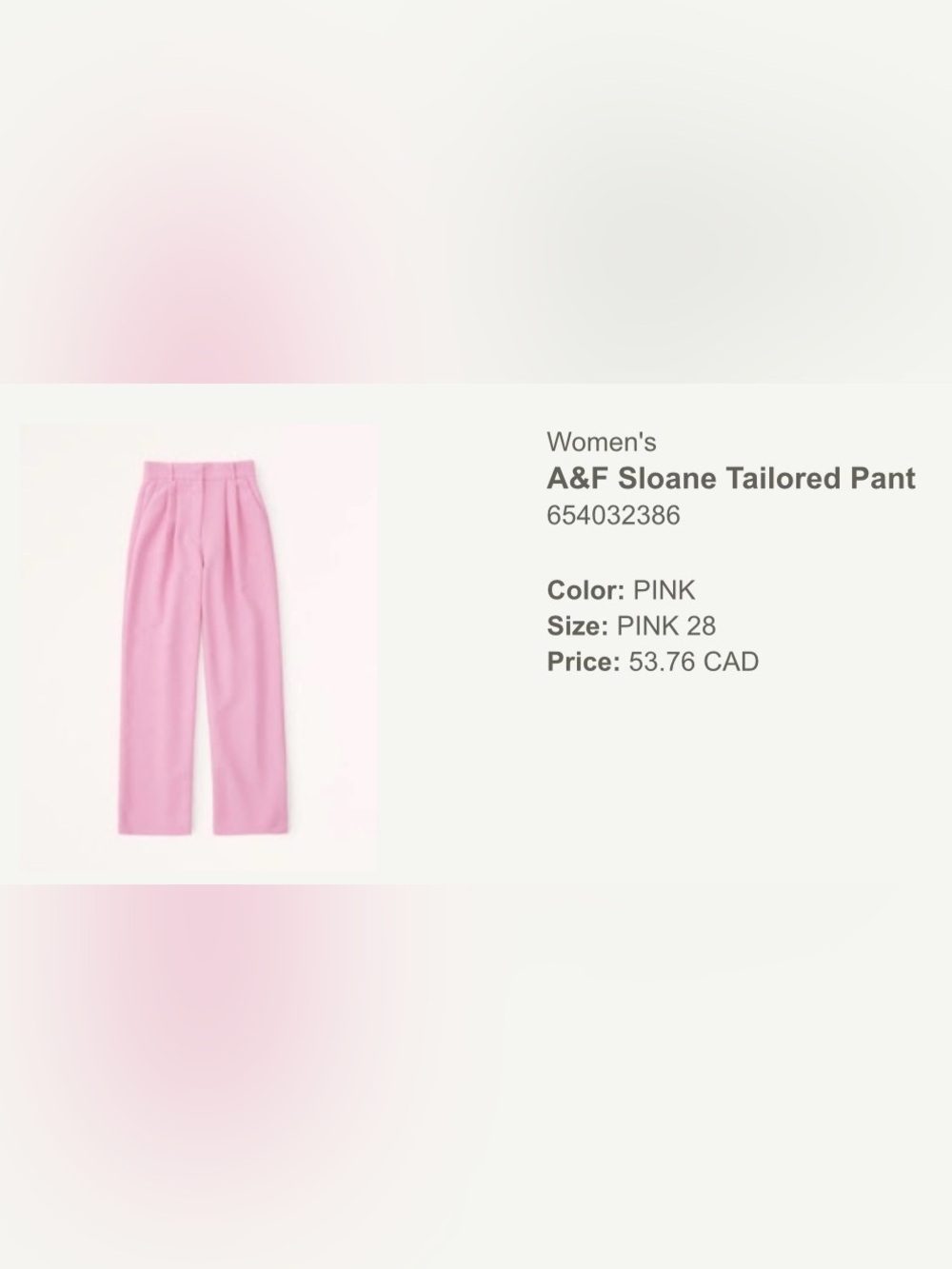 Abercrombie Sloane Tailored Pants